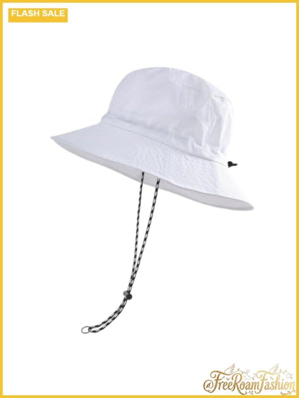 Unisex Quick Dry Packable Bucket Hat with Chin Strap